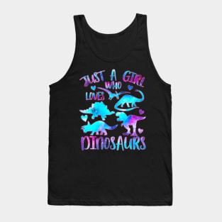 Just a girl who loves dinosaurs Tank Top